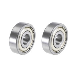 TOP-VIGOR 2Pcs 625ZZ Deep Groove Ball Bearings, Z2 5mm x 16mm x 5mm Double Sealed Industrial Bearings, Chrome Steel P5(ABEC5) Skateboard Bearings for Electrical Instrument Equipment