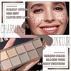 2Pcs 10 Colors Eyeshadow Palette,Matte Nude Eyeshadow Makeup Palette for