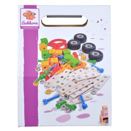 Eichhorn - Constructor Expansion Set, 111 Pieces, Versatile Wooden Toy, Made from 100% FSC Certified Beech Wood, Climate Neutral, Manufactured from 3 Years