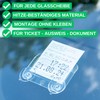 Windscreen Parking Permit Holder, Pack of 2, Transparent, Holder with