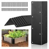 KvyusFlourish 8 Pack Raised Beds Corner Brackets 11 in Metal