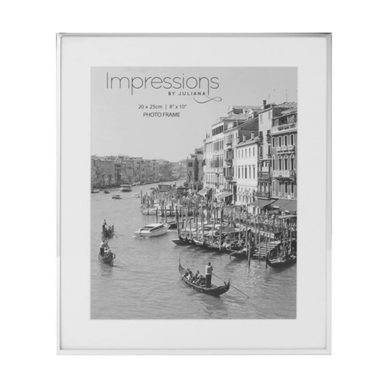 Impressions narrow silver plated 4" x 6" photo frame with
