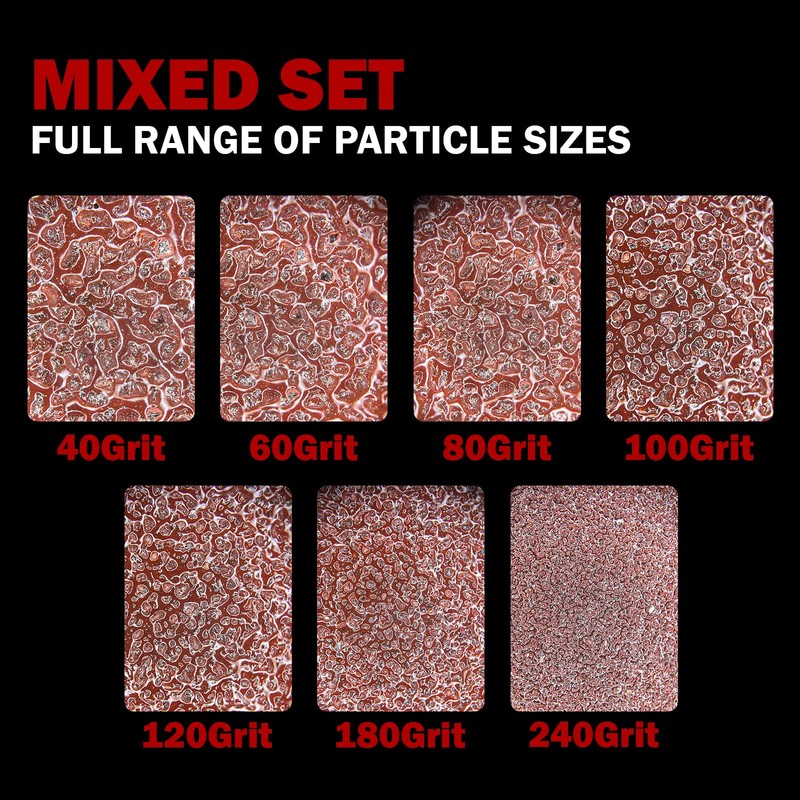 GEOGIEEW 90 pieces sandpaper Velcro disc kit, 240 grit, 6
