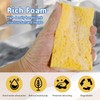 Multi-Use Cellulose Kitchen Sponges Compressed Cellulose Sponges, Non-Scratch, Dish Sponge