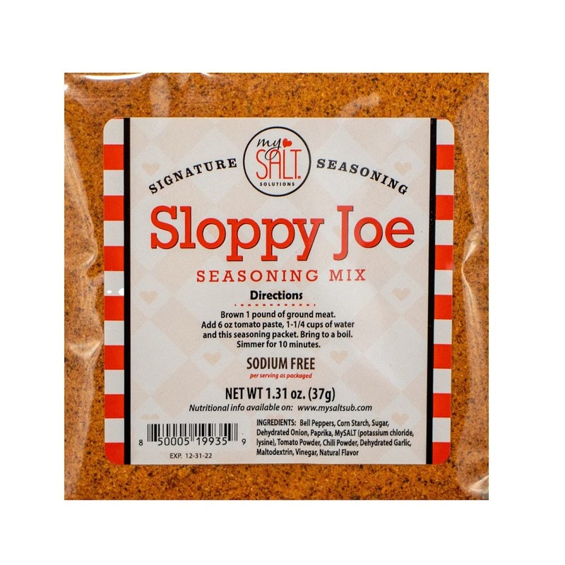 MySALT Sloppy Joe Sauce Mix 3 Pack – Sodium Free