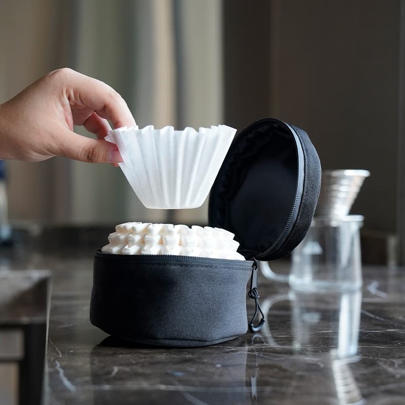 watchget Basket Coffee Filter Holder Coffee Filter Storage Bag Round
