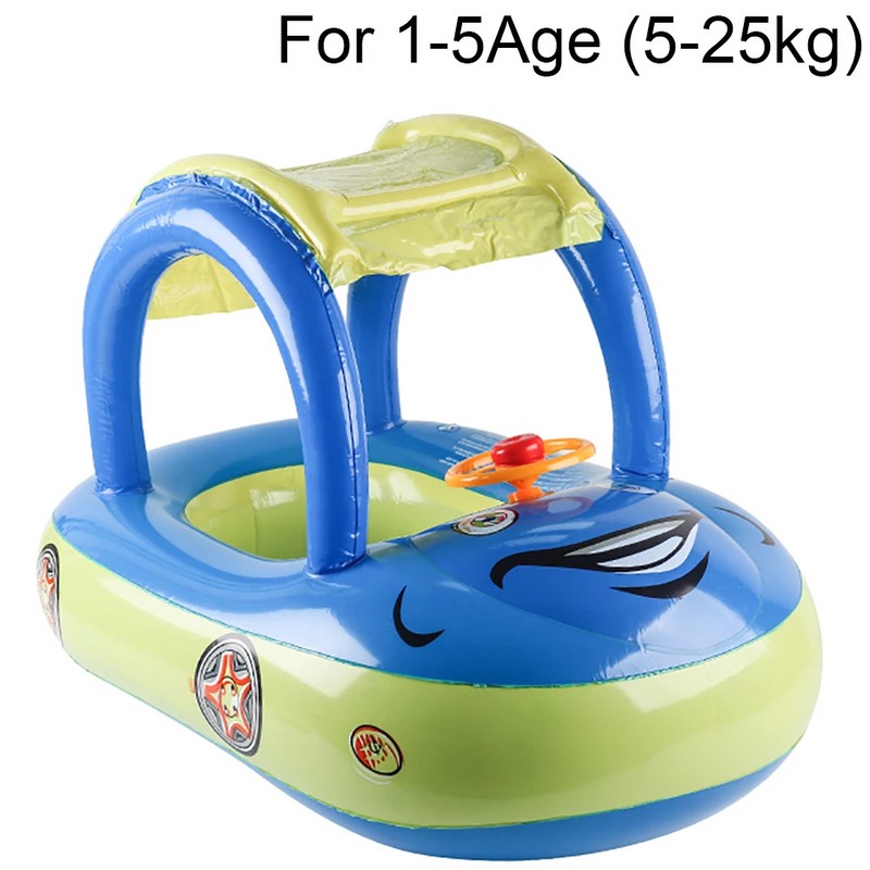 Car-Shaped Toddler Pool Float for Kids – Inflatable Swim Boat
