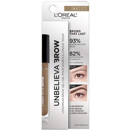 L'Oreal Paris Unbelieva-Brow Tinted Waterproof Brow Gel, Blonde