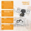 Chibery 4 Pack 1/4" Small Overlay 4D Concealed Hinges for