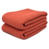 Originlife Bath Towel, Large, Red, Set of 2, Waffle, Hotel