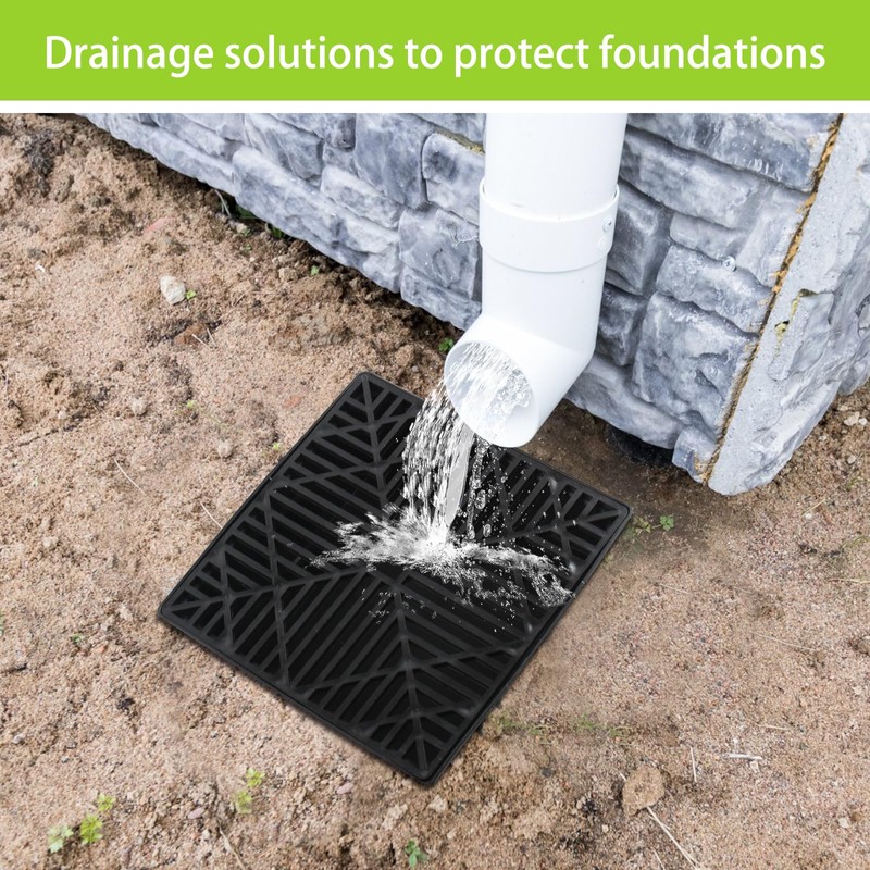 MaxEarn 10 inches Square Catch Basin Drain Kit with 155