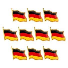 15 Stück Deutschland Pin Anstecker, Deutschland Flagge Klein Fahnenpin, Deutschland Fanartikel Anstecknadel, Deutschland Aufkleber Fahne Deutschland für Jacke & Rucksack