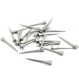 DZS Elec 25pcs E5 Horseshoe Nail 2.1 Inch Copper Plating Steel Horse Shoe Nails Craft High Tensile Strength Precision Nails
