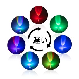 DiCUNO Light Emitting Diode, 0.2 inch (5 mm), 7 Colors, LED Diodes, Slow Flashing, High Brightness, Round Head, RGB, Transparent Diode Set, Pack of 100