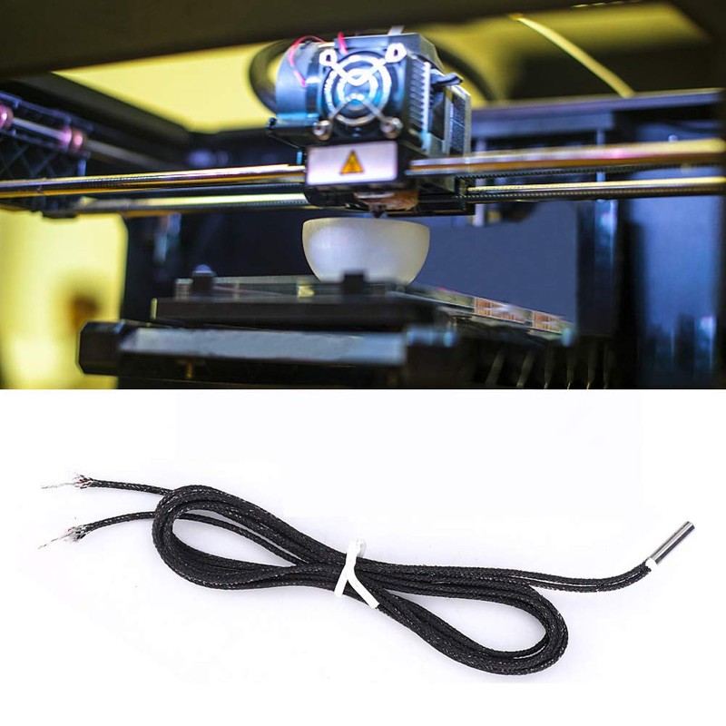 PT1000-550BW PT100 Temperature Probe Resistor Thermocouple Sensor 3D Printer Platinum