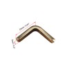 sourcing map Book Corner Protection Edge Protection Corner Protection Gold