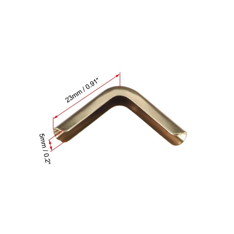 sourcing map Book Corner Protection Edge Protection Corner Protection Gold