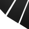 6Pcs B Pillar Posts Trim Glossy Black Exterior Window Decal