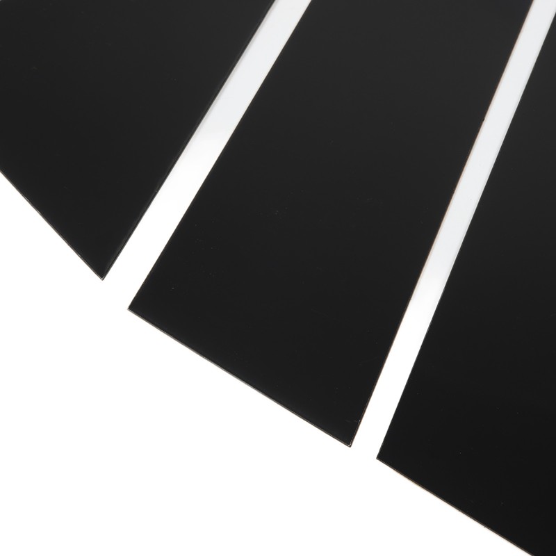6Pcs B Pillar Posts Trim Glossy Black Exterior Window Decal