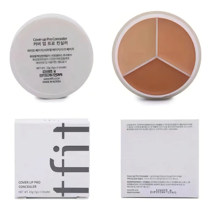 Tfit Cover Up Pro Concealer - Corrector De 3 Tonos