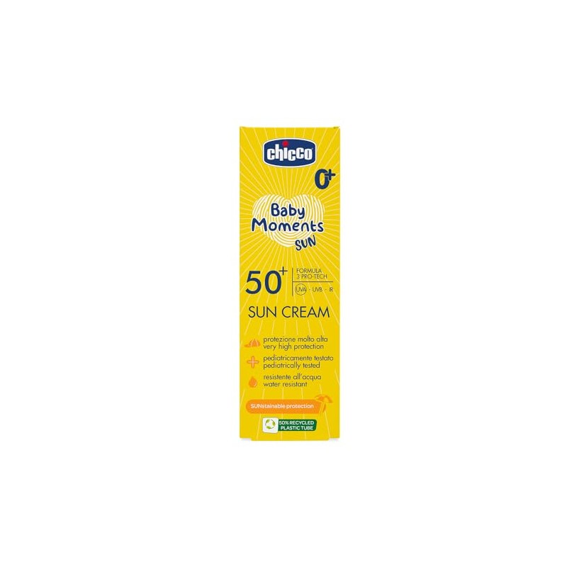 Chicco Sun Cream SPF 50+ for Kids Waterproof Excellent Protection