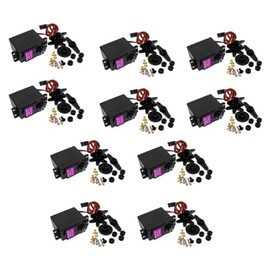 10Pcs MG996R 0-90-180 Degrees Metal Gear Servo for Torque Digital Servo
