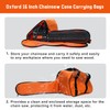 MOEBULB Chainsaw Case Carrying Bag for Husqvarna Stihl Chainsaws with