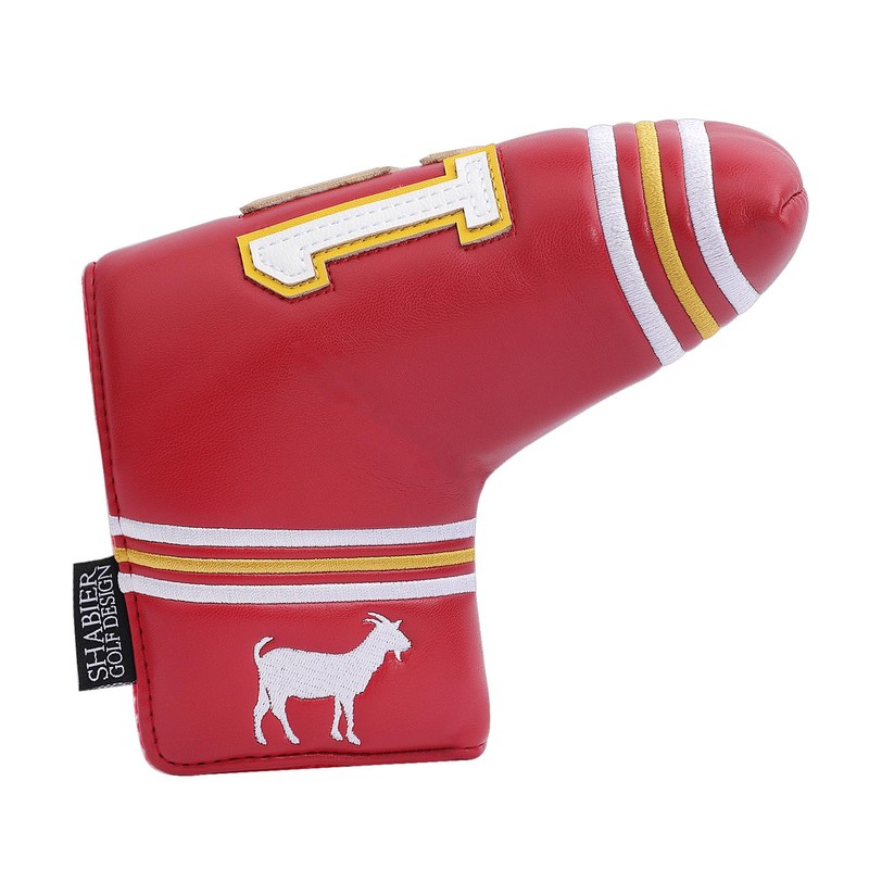 SHABIER Rote Golf-Putterabdeckung mit NO.15 Design Schlägerhaube für Blade Golf