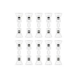 Pop Advertising Stand Clip Holder Pop Clips Price Tags End Clips Clip Holder for Prices Clear Clips Advertising Display Store Commercial 10 Pack (10)