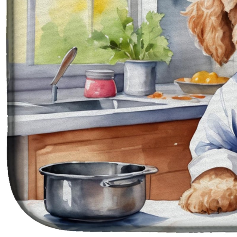 Caroline's Treasures DAC6258DDM Goldendoodle The Chef Dish Drying Mat Absorbent
