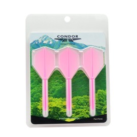 ダーツフライト【コンドル】スタンダード ミディアム クリアピンク