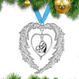 Angel Mom Memorial Christmas Ornaments, Loss of Mother Sympathy Gift, Memorial Gifts for Loss of Mother, Condolence Gift for mom, Bereavement Gift for Loss of Mother, Mom in Heaven Ornament