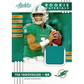 2020 Panini Absolute Rookie Materials Relics #2 Tua Tagovailoa Player Worn Jersey Football Card