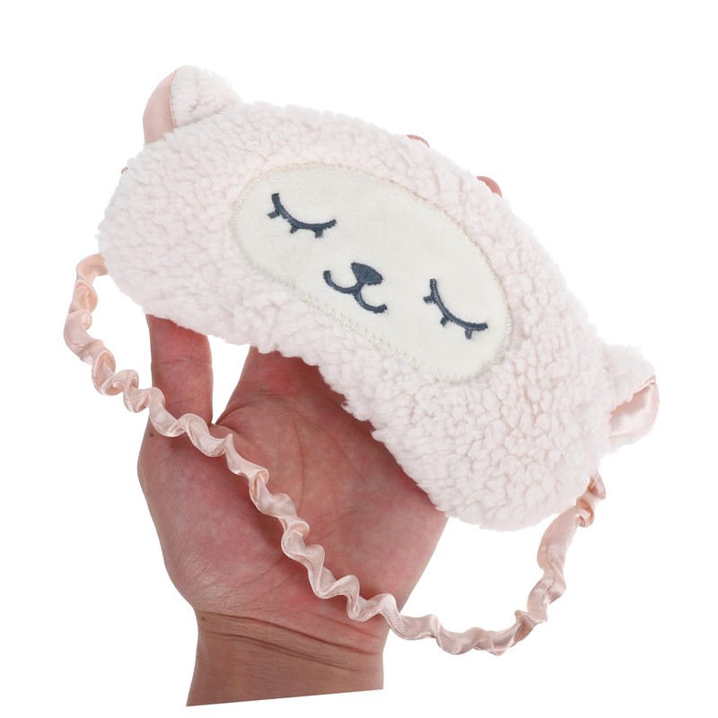 TOVINANNA Light Blocking Eye Mask Sheep Shaped Sleep Mask with