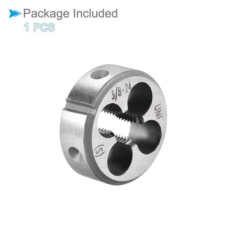 CoCud Round Threading Dice 3/8-24 UNF Screws 9SiCr Alloy Tools