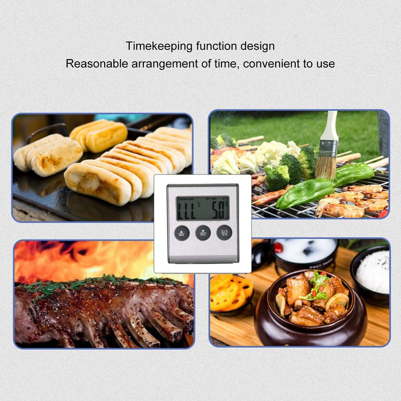 Magnet Design Barbecue Thermometer Food Meat Temperature Meter with Alarm