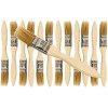 Unbranded Lot of Twelve 1" Paint Brushes Classic Bristle Paint