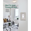 TREEWELL 6-Pack Decorator Outlet Cover Plate, Decorative Switch Plates and