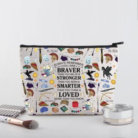 WSNANG Camp Half Blood Canvas Makeup Bag Greek Mythology Fans Reusable Zipper Bag Pegasus Zeus Gift (AlwayCamp bag)