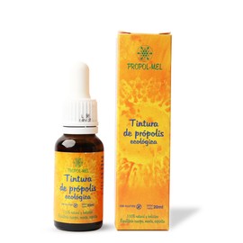 Organic Propolis Tincture - Pack - 2 Bottles 20ml Each Promotes Pharyngeal Wellbeing 100% Natural No Added Gluten 15% Weight/Volume