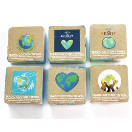 Kamaca Set of 4 Magic Hand Towels, 100% Cotton