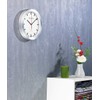 PEARL Radio-Controlled Clock: Elegant Radio-Controlled Wall Clock in Aluminium Casing,