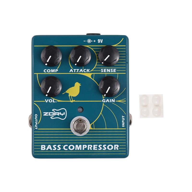 ZORY Compressor Bass Effector Pedal for Electric Bass Guitar Bass