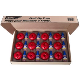Terro Fruit Fly Traps for Indoors (12 Pack) + 540 Days of Lure Supply