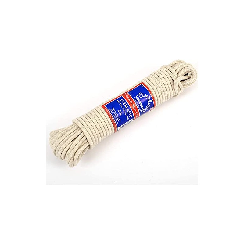 Everlasto Natural Cotton Pulley Line 5.5mm x 25M