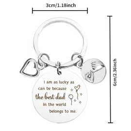 Father's Day Gifts, Keyring Dad Birthday Gifts from Daughter Son, Birthday Gifts for Dad, Dad Gifts Daddy Gifts Father Gifts, Keychain Dad Presents for Birthday Fathers Day Christmas Valentines Day