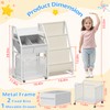 Kids Bookshelf and Toy Storage Organizer - 3 Tier Book