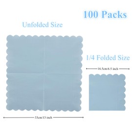 CEILIWEN Premium-Servietten, 33 x 33 cm, elegante einfarbige Servietten, perfekt für Hochzeiten, Geburtstage, Cocktailpartys und Babypartys, hochwertige Papierservietten, 100 Stück