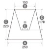 [H – 25152] Lower 170 mm Holder Shade Holder Shade