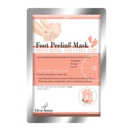 DewAmor Foot Peel Mask 2 Pack Exfoliating Foot Mask for Dry, Cracked Feet – Remove dead skin and enjoy Baby Soft Smooth Feet